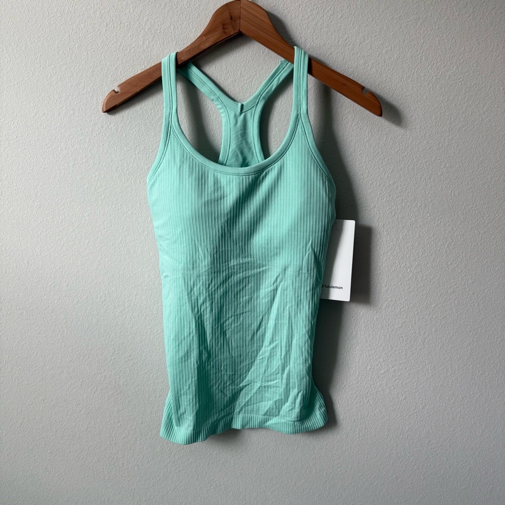 NWT Lululemon Ebb to Street Tank Wild Mint Size 6